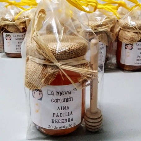 Tarrito de miel 250g de DISEÑO para Regalar en Bodas