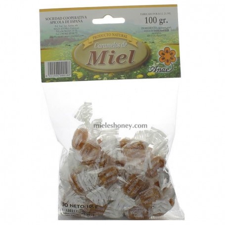 Caramelos de Miel con almendras - ANAE - Ayora