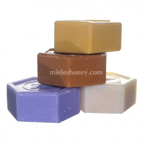 KIT 4 soaps Hex (honey , pollen, royal jelly, propolis)